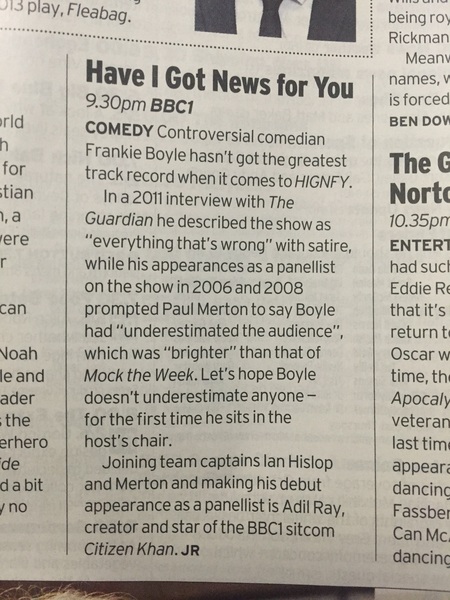 HIGNFY tonight