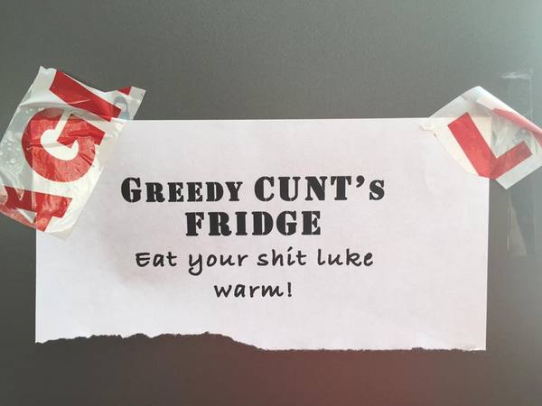 My colleague has thrown my lunch in the bin