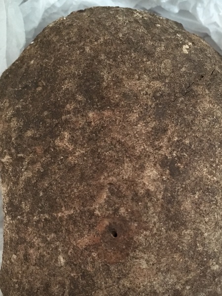 With a human skull in the garden?