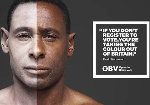 Operation Black Vote racist poster? yes bit because its against whites it doesn't matter