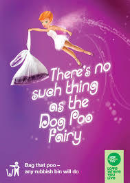 Bagged dog poo hanging from various branches in parks.