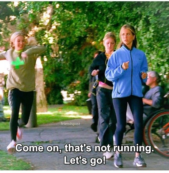 To worry what people think when they see a larger women running?