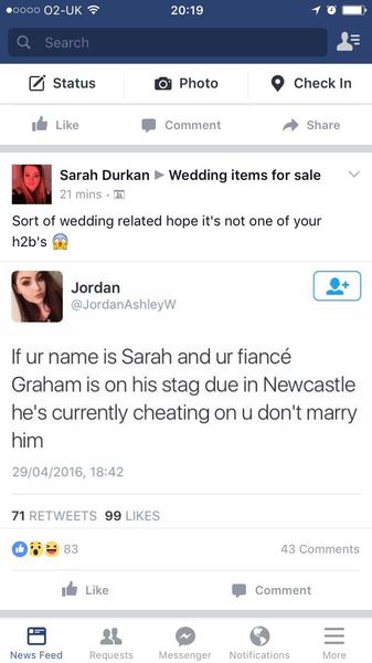 To call off the relationship/wedding?