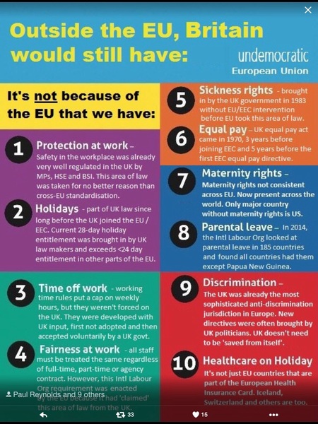 Positive Reasons for Leaving the EU
