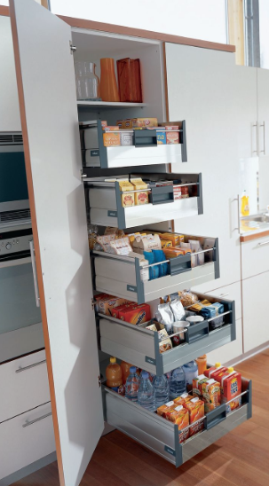 What's better - one 450mm pull out larder or two 300mm ones?