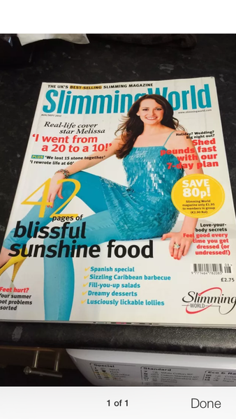 When did you physically notice weight loss?