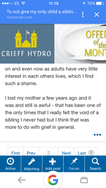 Giant advert over top of page