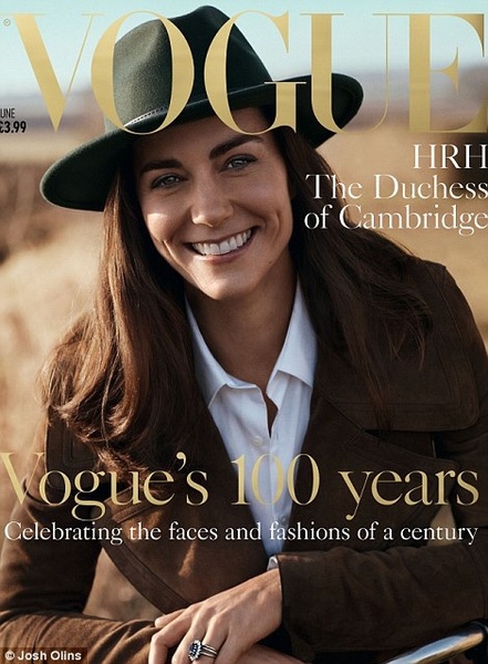To be disappointed that Kate Middleton has posed for Vogue cover