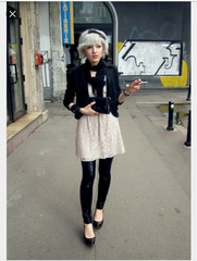 are dresses with black leggings unfashionable?