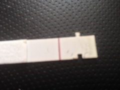 Purple fading line on first response