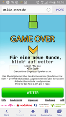 Screenshots of problematic ads