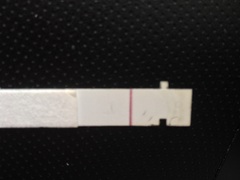 Purple fading line on first response