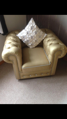 Why oh why....a gold sofa!