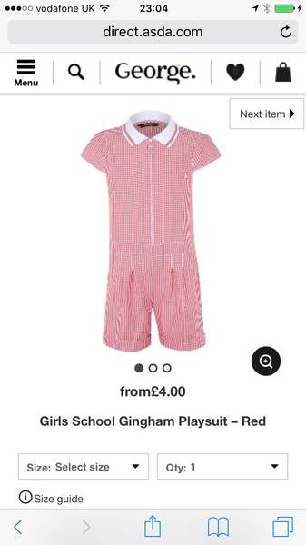 To think that infant school pupils don't need special cover up knickers?