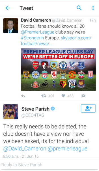 Can anyone explain why the government and others are so desperate for us to stay?