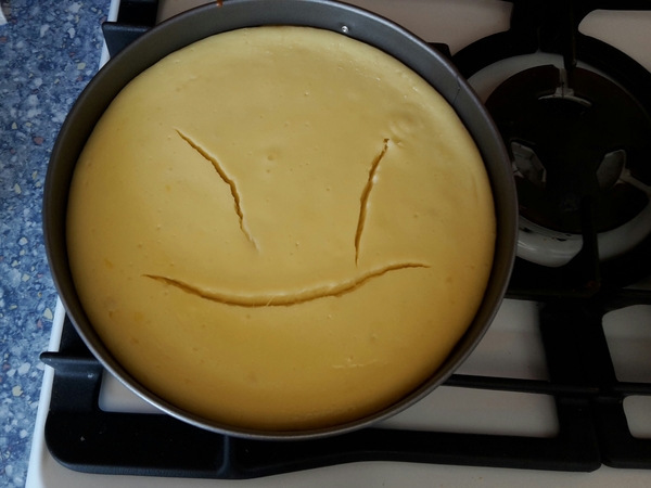 To think my cheesecake is out to get me?