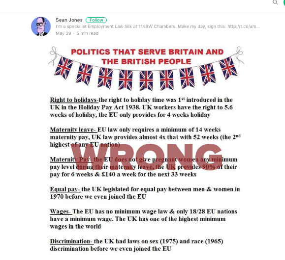 Brexit the very real risk to women's working rights.