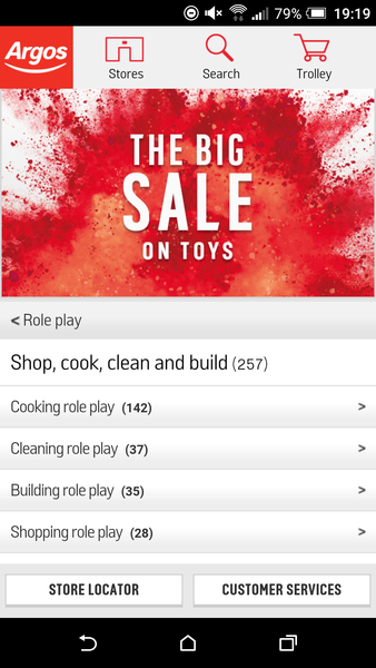 To be annoyed with this page on the Argos website