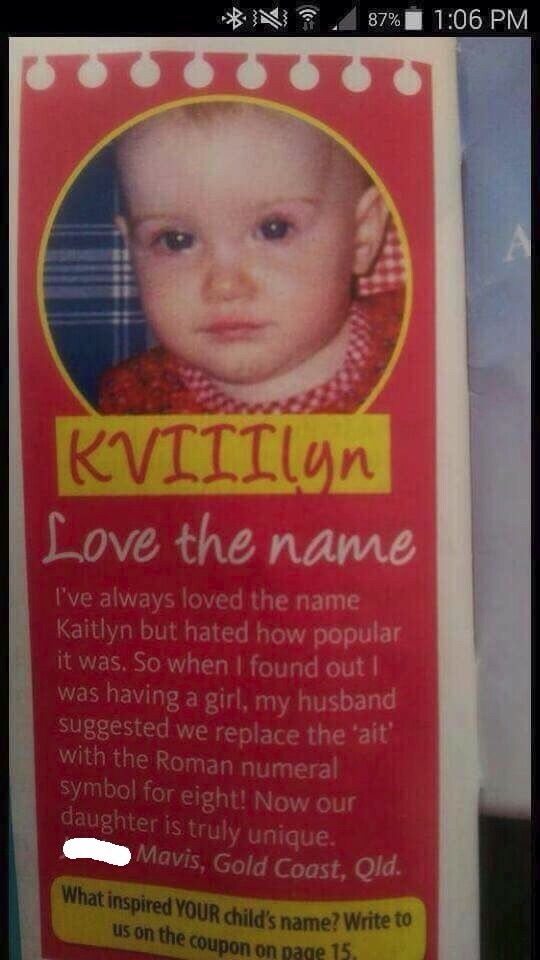 silly name spellings