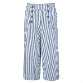 What would you wear with these? (Striped culottes)