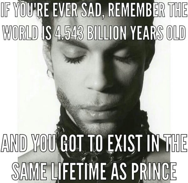 The Beautiful Ones, still sharing the love for Prince.