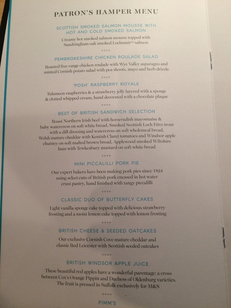 Anyone watching tv coverage of patron's Lunch?