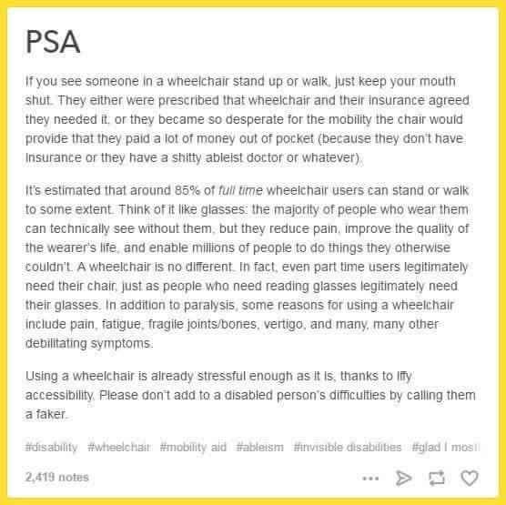 To be fed up of feeling like I'm a second-class member of society