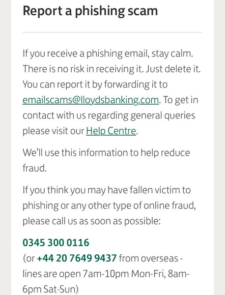 ?scam emails from Lloyds