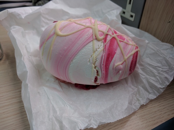 Massive swirly meringues