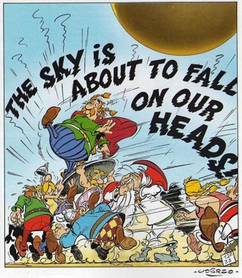 to remind us all that whatever today's result, the sky will not fall?