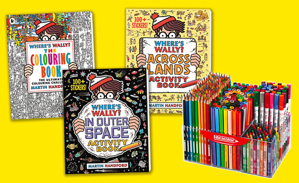 Share your top tips for keeping kids entertained on long journeys to win Where’s Wally? activity book bundle PLUS bumper colouring kit!