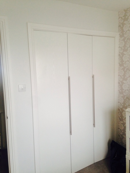 Building built in wardrobe with plasterboard