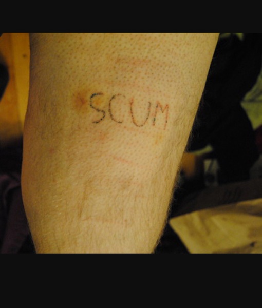 to have gotten matching head tattoos with DH?