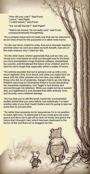 thread for those people gutted by the result