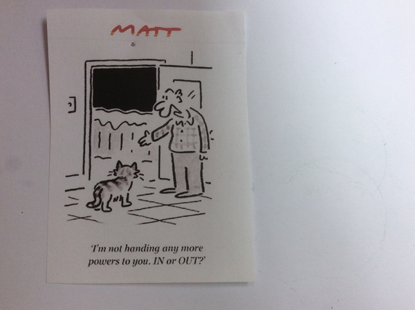 Bit of cat related Brexit humour to lighten the mood today!