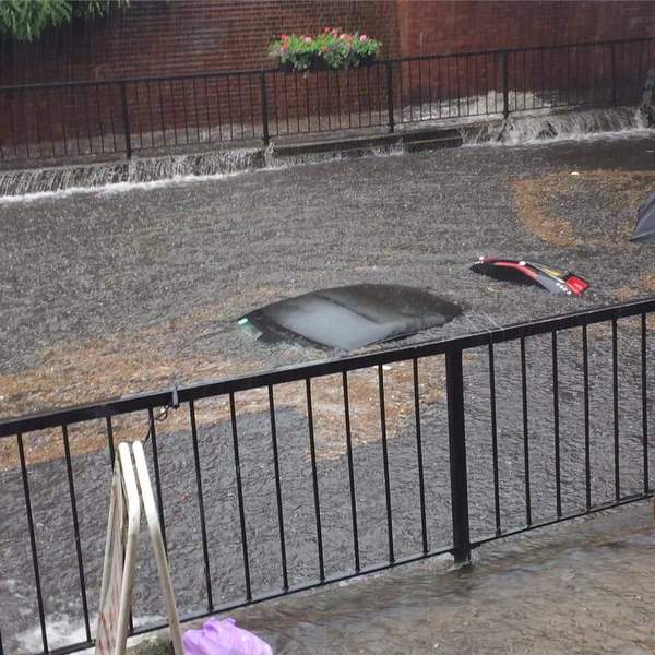 In coming thunderstorms