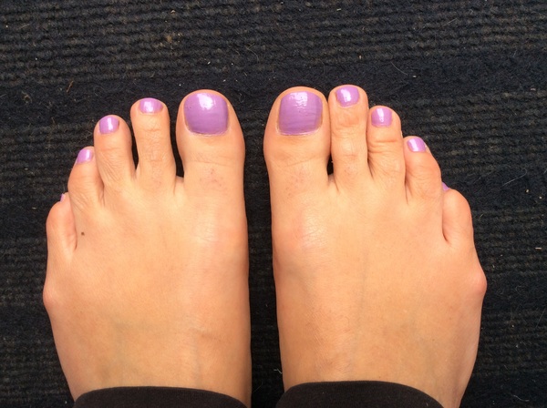So what colour polish are you wearing on your toenails