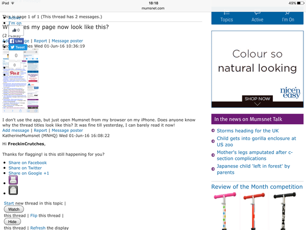 Why does my page now look like this?