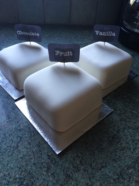M&S taster wedding cakes