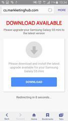 Site diverting to irrelevant gaming(?) app.
