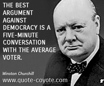 To feel not enough people in this country understand democracy?