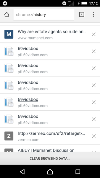 Livid - porn on my phone! please help