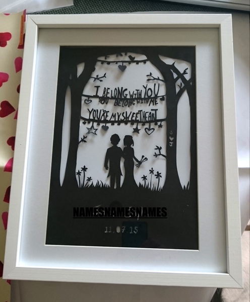 WIBU to show off this the anniversary present I have made DH?