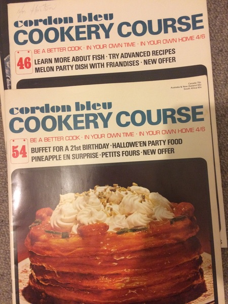 With a full set of Cordon Bleu cookery magazines from 1970?