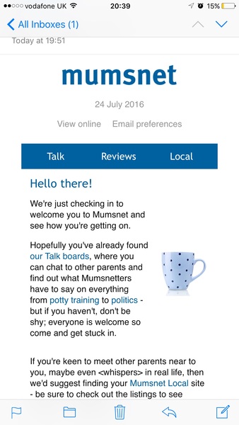 Welcome email - been here 7 years?!
