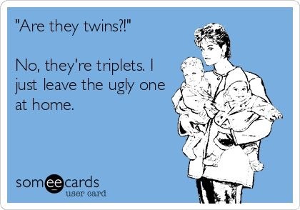 Annoying comment about newborn twins - witty comebacks or let it go?