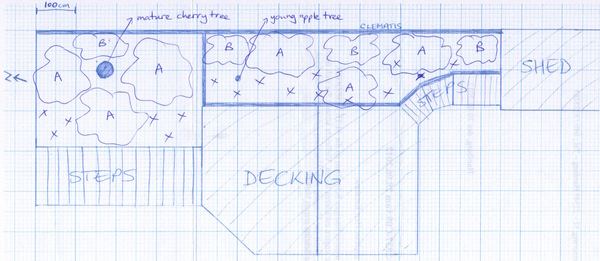 I'm planning a new border - advice/help needed... (sketch included!)