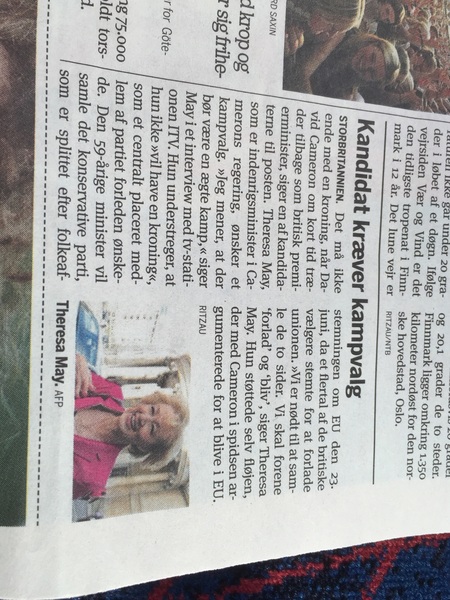 Teresa May or Andrea Leadsom?