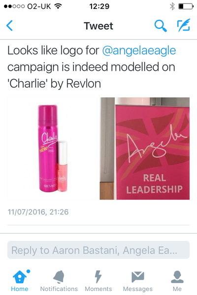 To be annoyed at Angela Eagle playing the 'woman' card