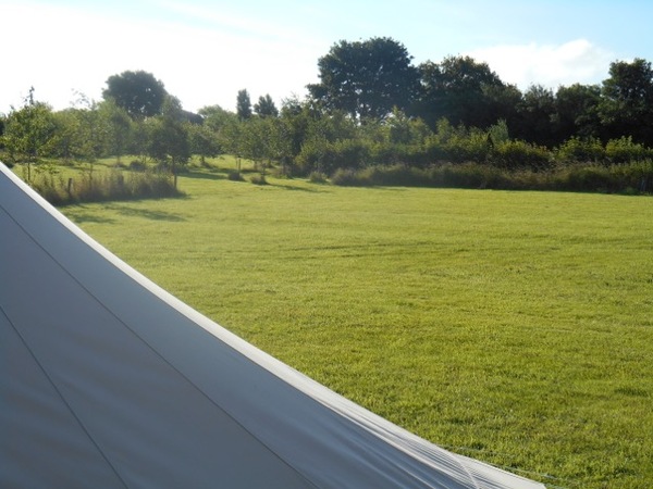 Campsite with pre-erected tents/yurt etc next to normal pitch..?